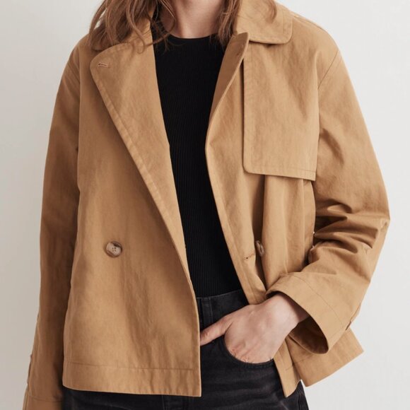 Madewell Cropped Trench - Picture 4 of 5